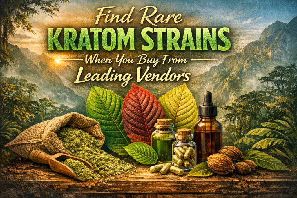 Find Rare Kratom Strains When You Buy From Leading Vendors
